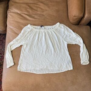 Sanctuary Boho White Off The Shoulder Blouse Women’s Size Large